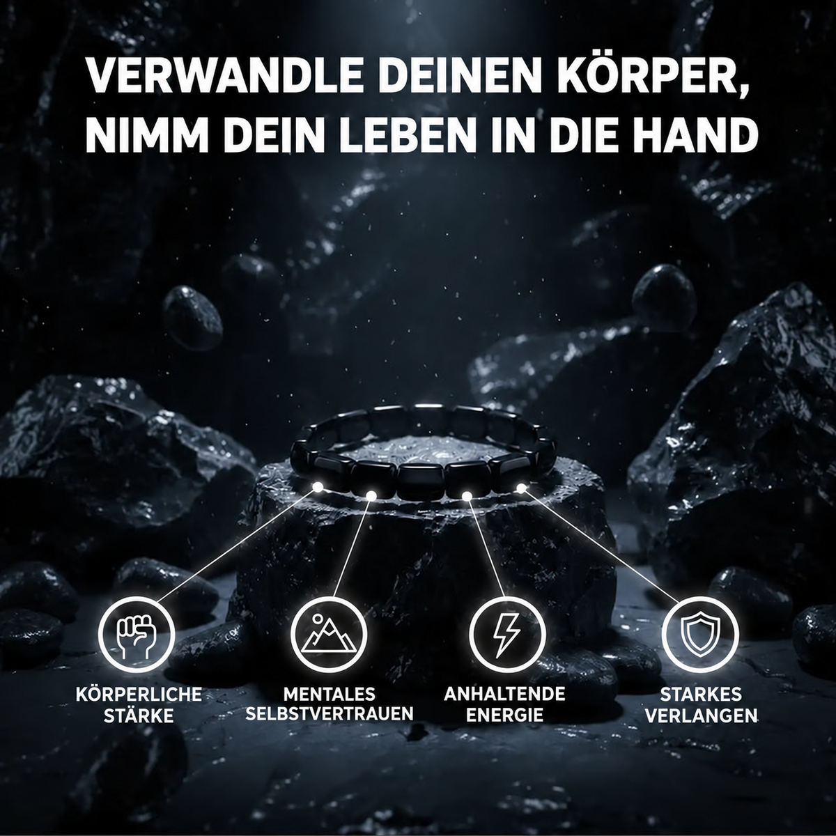 NovaStone™ - Hämatit-Armband