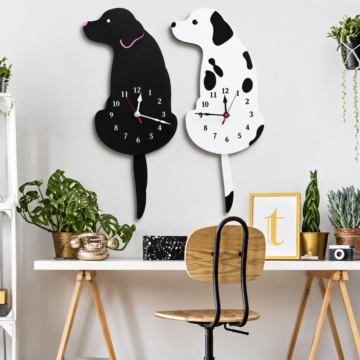 NovaPet Clock – Hunde- und Katzenuhr mit wackelndem Schwanz