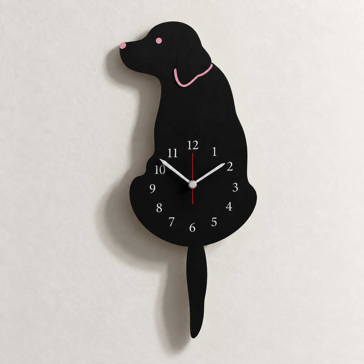 NovaPet Clock – Hunde- und Katzenuhr mit wackelndem Schwanz
