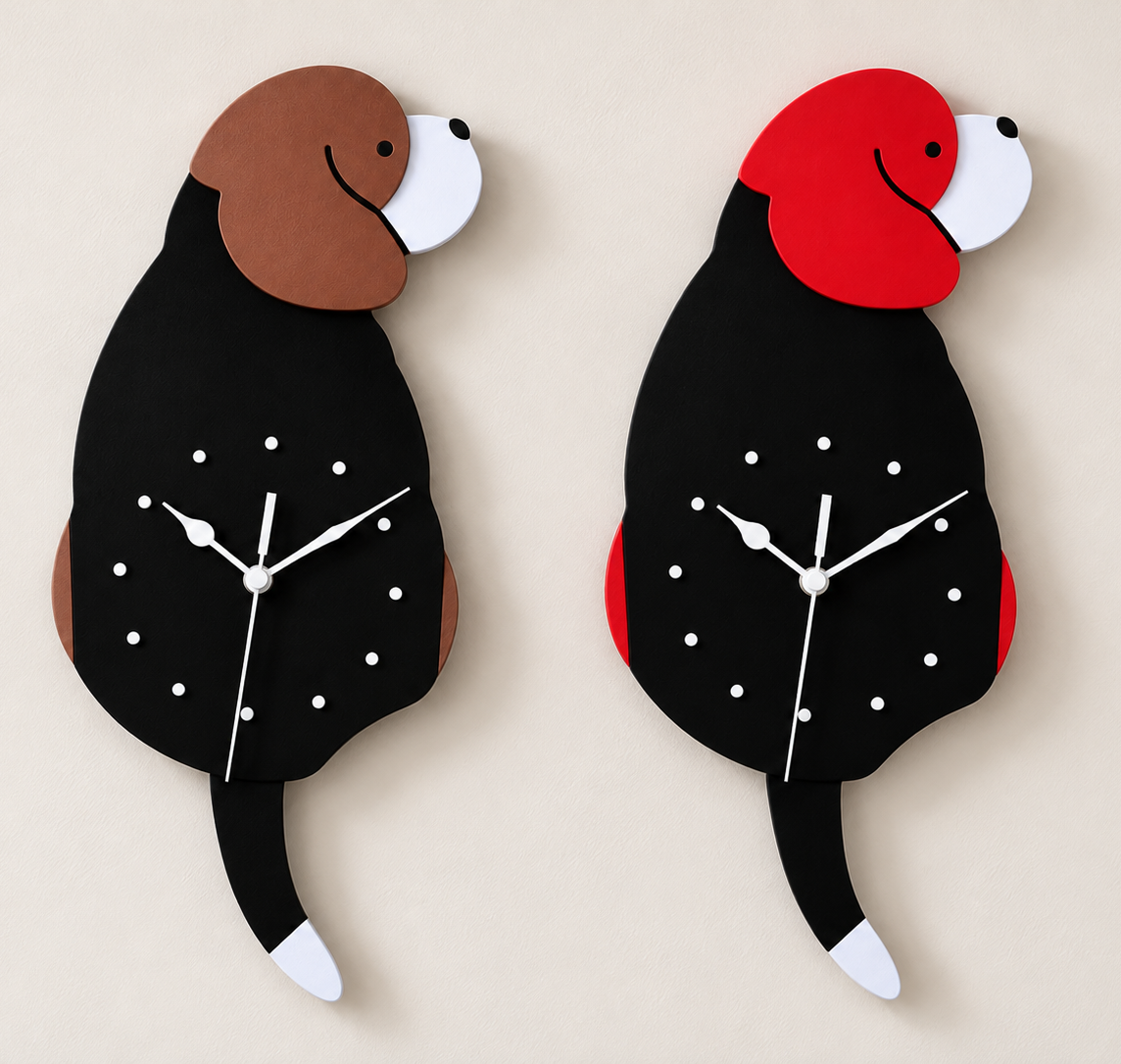 NovaPet Clock – Hunde- und Katzenuhr mit wackelndem Schwanz