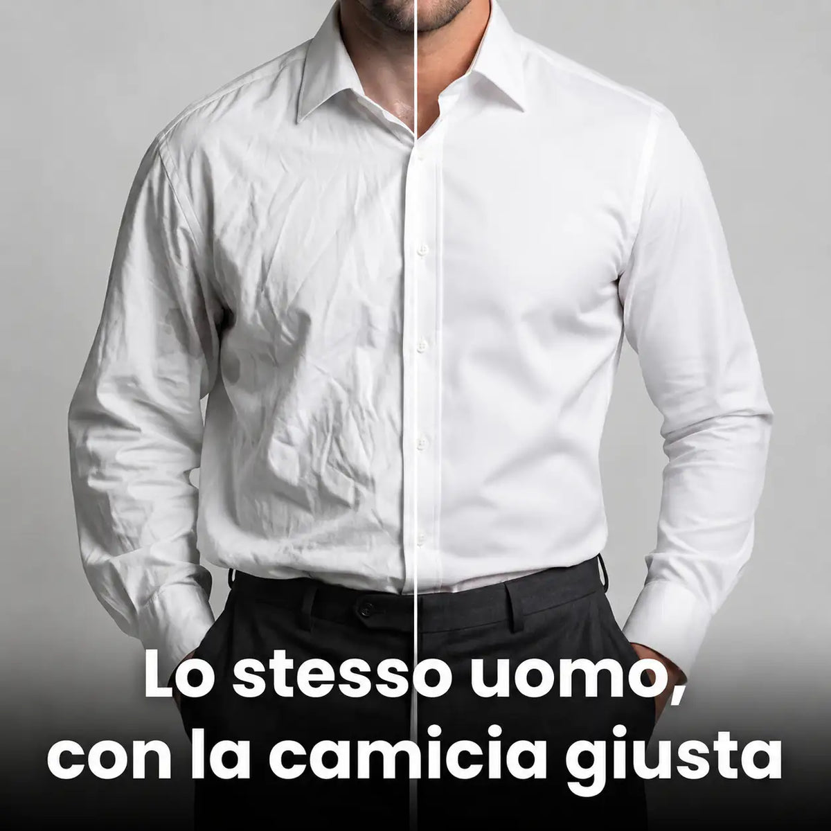 NovaShirt - Camicia Antipiega a Taglio Aderente