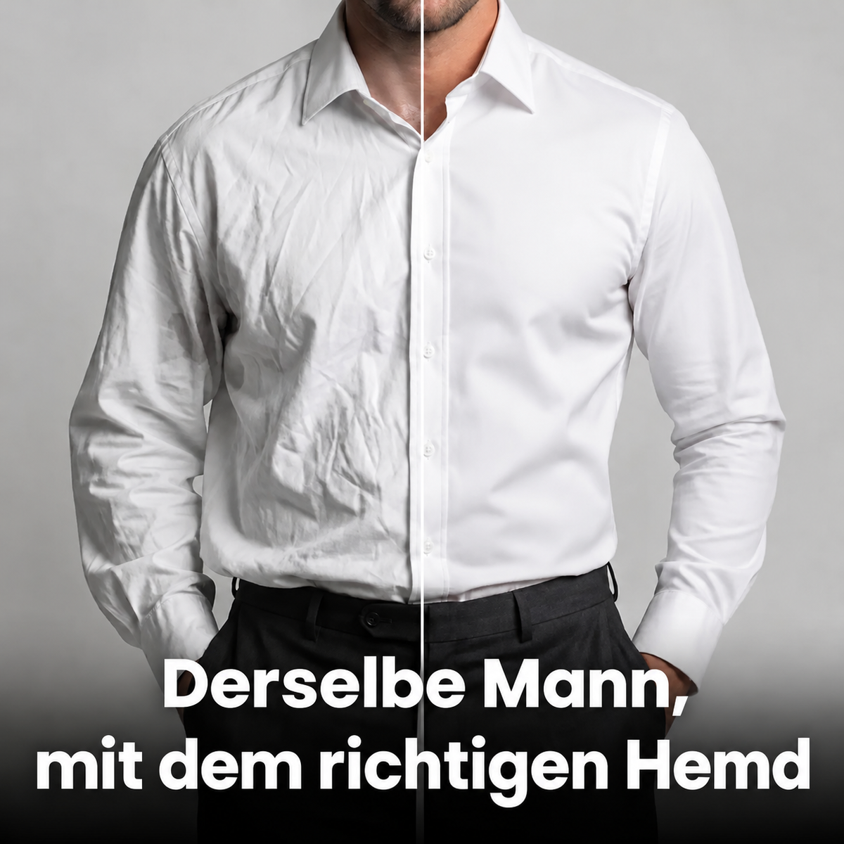 NovaShirt – Knitterfreies Hemd mit schmaler Passform