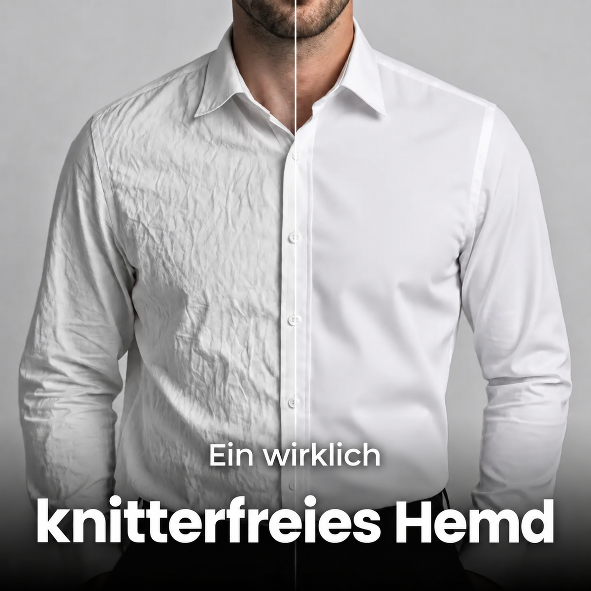 NovaShirt – Knitterfreies Hemd mit schmaler Passform