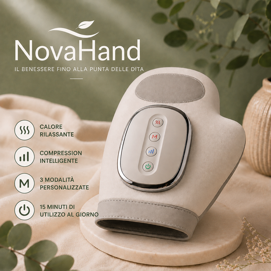 Guanto terapeutico NovaHand - Sollievo da articolazioni, rigidità, infiammazione e dolore in 15 minuti