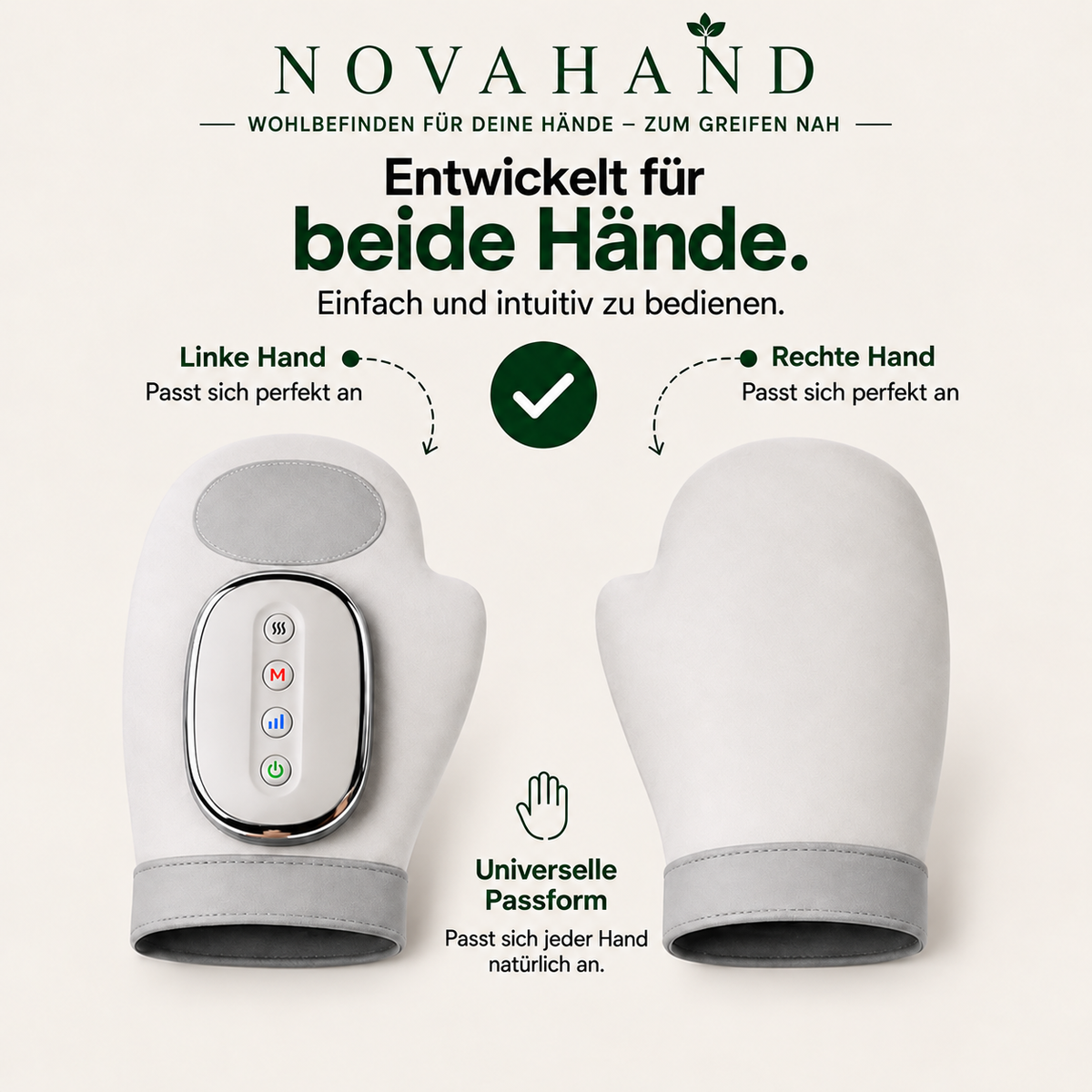 NovaHand™ Therapiehandschuh – Linderung bei Gelenkbeschwerden, Steifheit, Entzündungen und Schmerzen in 15 Minuten