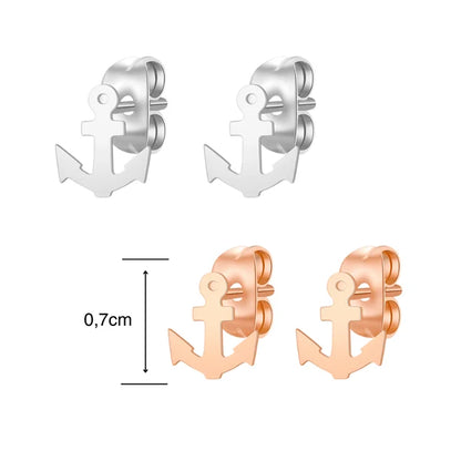 NovaHook™ – Ohrstecker in Ankerform aus Edelstahl ⚓