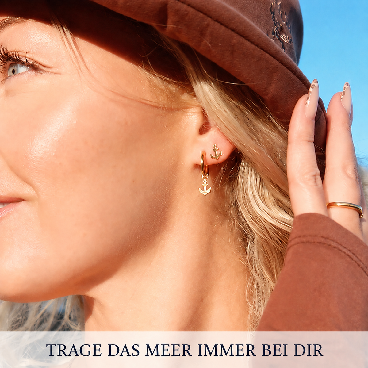 NovaHook™ – Ohrstecker in Ankerform aus Edelstahl ⚓